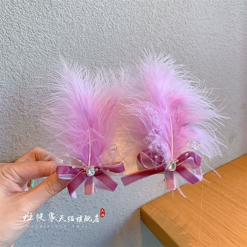 班彼象 Демисезонная детская заколка для волос с бантиком для принцессы