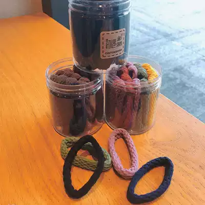 Basic towel ring Rubber band children's tie hair seamless hair ring Girl simple hair accessories Girl hair ring