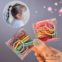 Not easy to break baby basic small rubber band Children do not hurt hair Small elastic hair ring Infants and young children tie braided head rope Girl