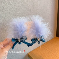 Синие, перья будут иметь разные размеры