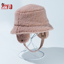 Childrens hat Korean cute autumn and winter warm fishermans hat ear protection warm girl baby Lei Feng hat Japanese basin hat