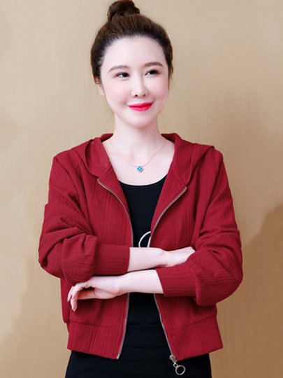 Spring and Autumn Hooded Trench Coat for Women, Short Style, 2025 New Casual Petite Stylish Baseball Jacket Top