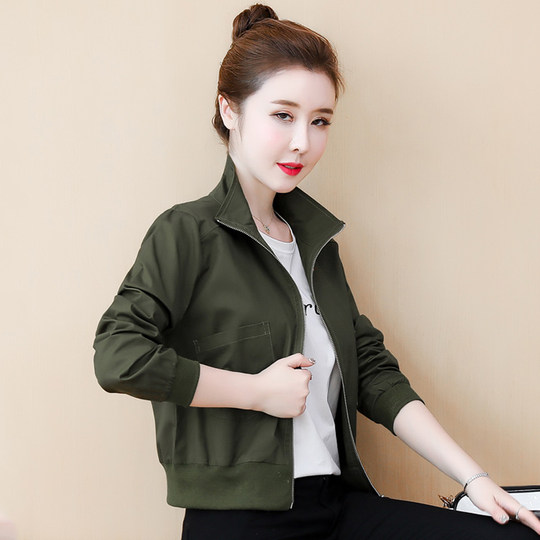 夹克外套女小个子春秋爆款今年流行上衣百搭时髦减龄棒球服ins潮