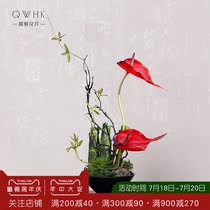 Modern new Chinese style simulation floral suit Silk flower fake flower market club hotel home living room decoration flower ornaments