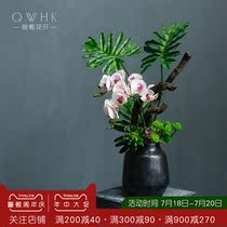 New Chinese zen simulation flower ornaments Dining table tea table Floral decoration decorative silk flowers Indoor living room high-grade fake flowers