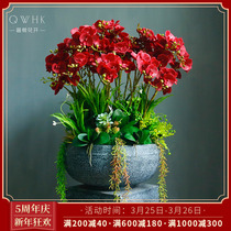 Butterfly Lan Emulation Flower Lobby Mall Emulation Flower Large Floor Vases Fake Flower Pendulum Pieces Teahouse Tea Room Sales House