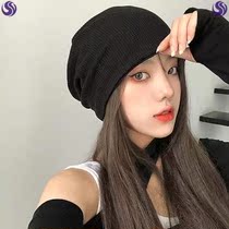 Urban sexy beauty autumn and winter new all-match pullover hat womens thin section Japanese trendy woolen cap Baotou hat Korean