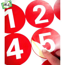 Font size indication Seat number plate Number sticker Use Toy inspection Text label Adhesive Large sticker size