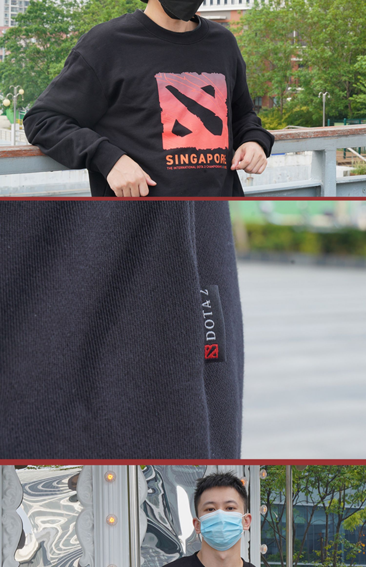 DOTA2 TI11新品秋季卫衣 长袖T恤 男士秋装LOGO刀塔款国际邀请赛