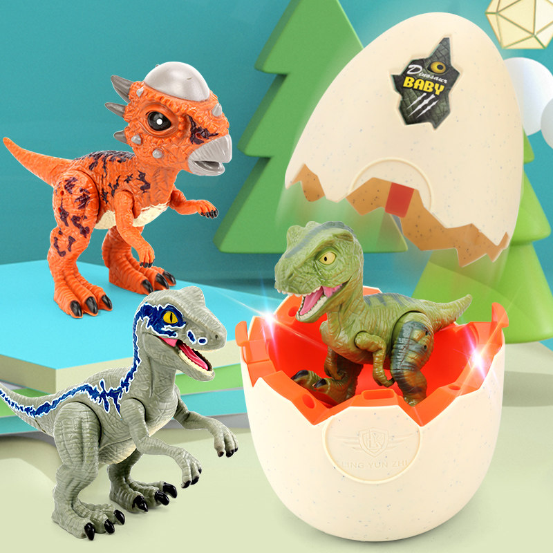 Touch Dragon Egg Breaking Shell Hatching Dinosaur Toy Barking Dragon Mobile Simulation Animal Model Child Boy 4 years 6