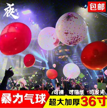 Violent balloon bar gold foil paper balloon 36 inch super large balloon LED luminous balloon New Year atmosphere props