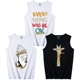 Nam Cực vest nam thanh niên mùa hè thoáng khí thể thao cotton đáy quần vest nam thương hiệu lỏng lẻo - Áo vest cotton áo vest dạ nam trung niên