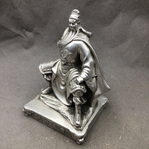 Ancient Play Miscellaneous Kuan Kung Small Pendulum Pieces of Buddha Statues Caroucher Accessories Home Craft Pendulum of Bronze Silver Plated Silver