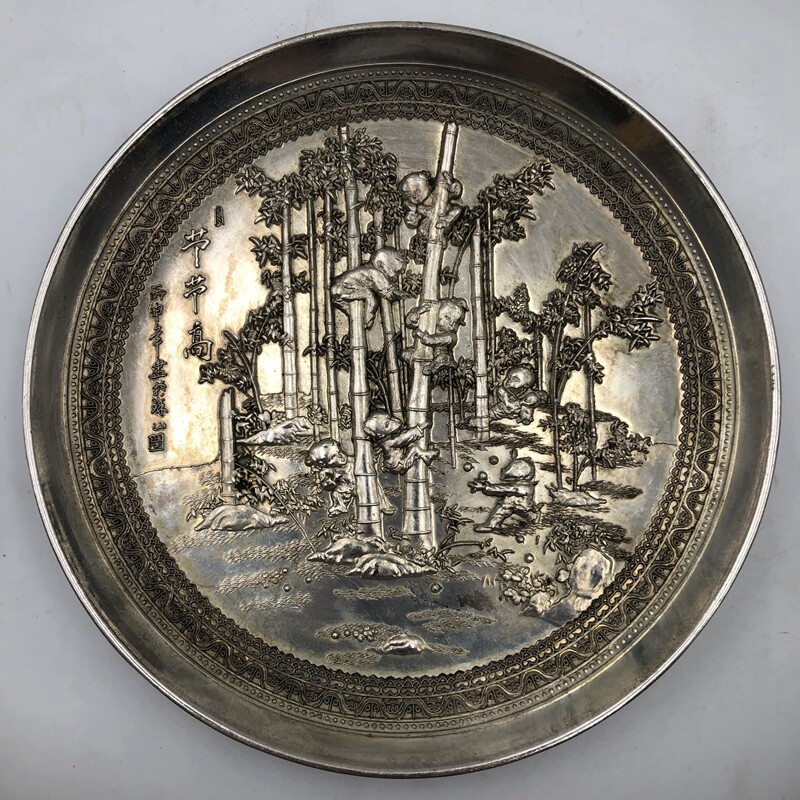 Ancient Play Miscellaneous Dishes Melan Bamboo Juku Bamboo Pendulum Pieces of Microsize Home Golden White Silver Craft Decorations