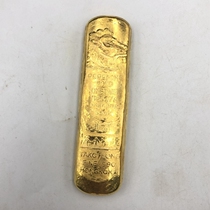 Antique miscellaneous gold ingot gold copper - gilded copper ingot household process swing copper - Yuan treasure