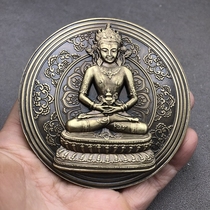 Antique Miscellaneous Buddha Statue Ornament Home Craft Copper Solid Copper
