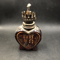 Ancient China copper lamp seat old - fashioned lighting home furniture retro - usable