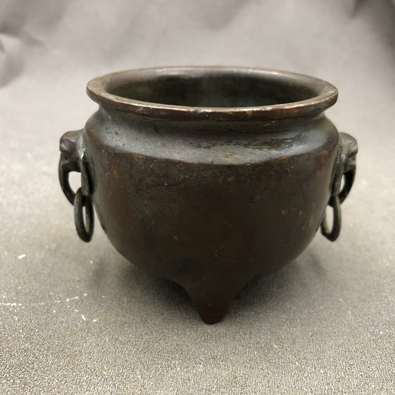 Antique Miscellaneous incense burner Oriental table head copper stove small retro bronze wares home incense burner