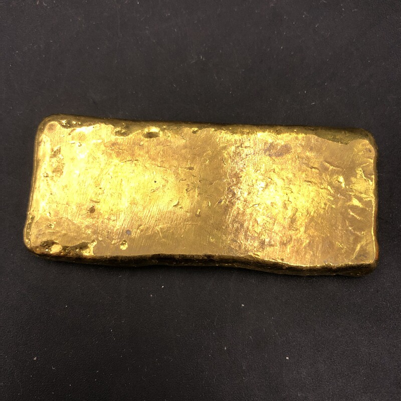 Gold Ingots BRICS Dragon Phoenix Gold Strip Bronze gold bronze ingot retro gold coin Town ruler press ruler