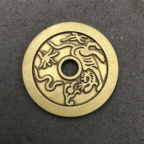 Ancient coin mountain ghost spends money square mouth copper coin antique pendant