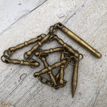 Antique Miscellaneous whip copper whip home film and television props nine whip ring antique bronze ware