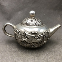 Antiques and miscellaneous copper kettles wine bottles kettles small teapots home craft ornaments gilt copper kettles dragon and phoenix kettle handles