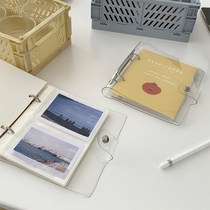 Four inch 4 inch 100 loose-leaf transparent soft shell photos rinse star love bean album small card collection album