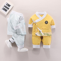 Newborn baby clothes Spring and autumn winter thin cotton newborn thickened split cotton coat coat baby cotton suit