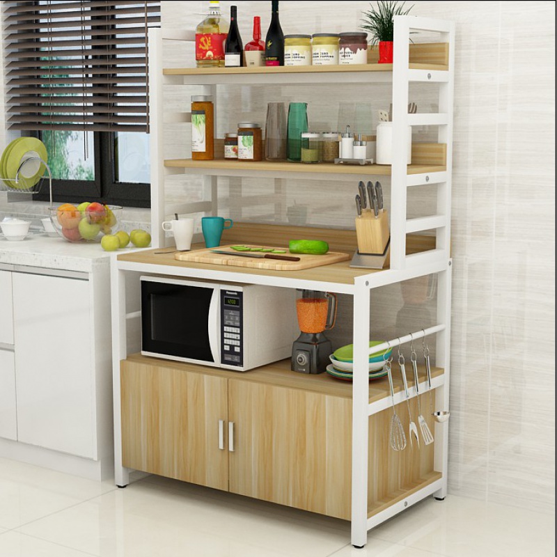 Kitchen Shelve Oven Rack Cabinet MICROWAVE OVEN SHELF STORAGE RACK FLOOR MULTILAYER HOME STORAGE RACK CONTAINING SHELF 
