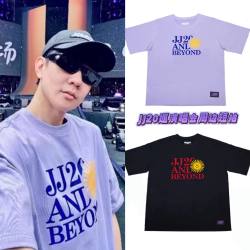 Lin Jiuji Sunshine Jj20 Tour Concert Merchandise Short Sleeve T-Shirt for Fans to Support