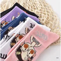 Socks Children Spring Autumn Pure Cotton Tubes Socks Korean version New products Cartoon students Sox Boomers High Cylinder Stockings Stockings
