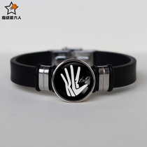  Leonard signature sneakers logo bracelet Basketball peripheral jewelry Titanium steel bracelet Fan supplies gift men