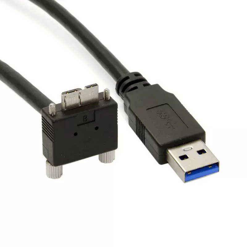 USB 3.0 A male к Micro USB под микроразъем изгиб ленты винты 90 градусов кабель данных для промышленных камер