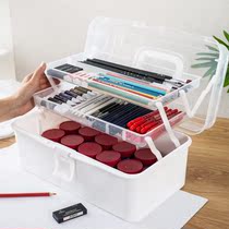 Art student storage box art toolbox set for primary school students painting box special Chinese painting tools drawing storage box