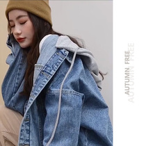 Spring and Autumn 2021 new denim coat female loose Korean tide ins wild loose Korean version of age reduction jeans