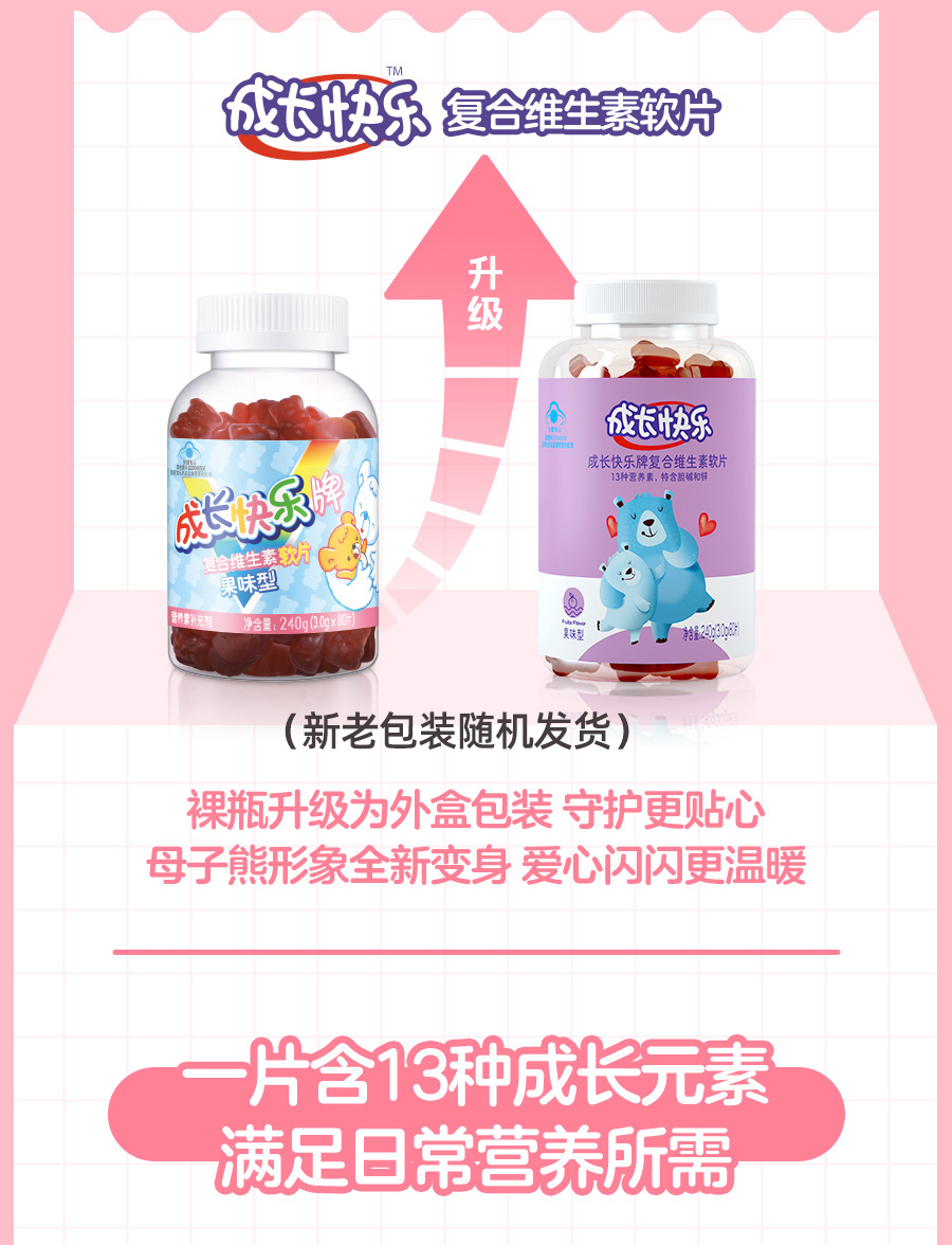 养生堂 成长快乐牌 复合维生素软片 80片果味型 图4