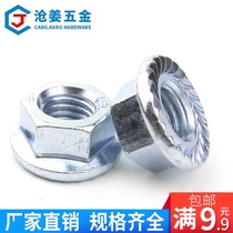 4 Class 8 Hexagon Flange Nut Flange Nut DIN6923 Flange Nut m5 -- m16