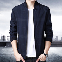 秋季新款男士夹克薄款外套中青年上衣