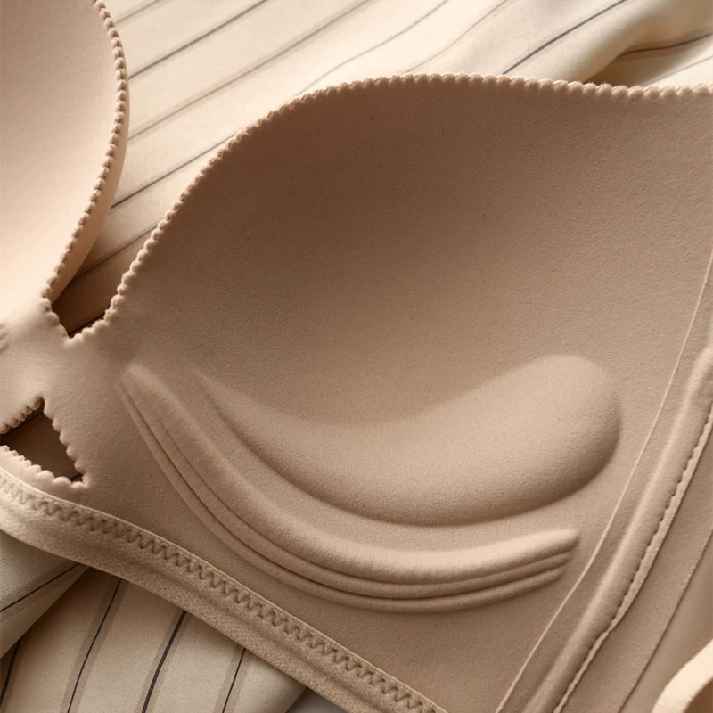 Japanese bra, supporting set, glossy thin underwear