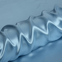 Songs silk collection heavy full silk double-sided satin solid color fabric S22-042 haze blue 114 width