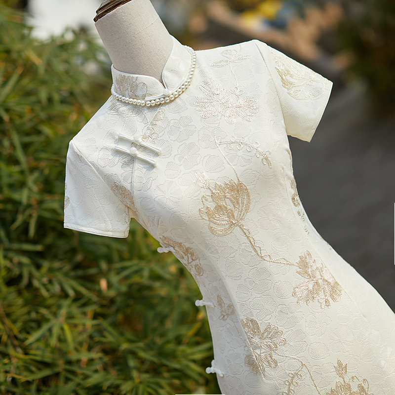  L+Rice white (hazy embroidery)  