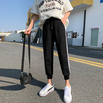 Spring Fall Thin style pure cotton sports pants women 80% small feet Harlan loose bunches external to wear casual 90% women pants