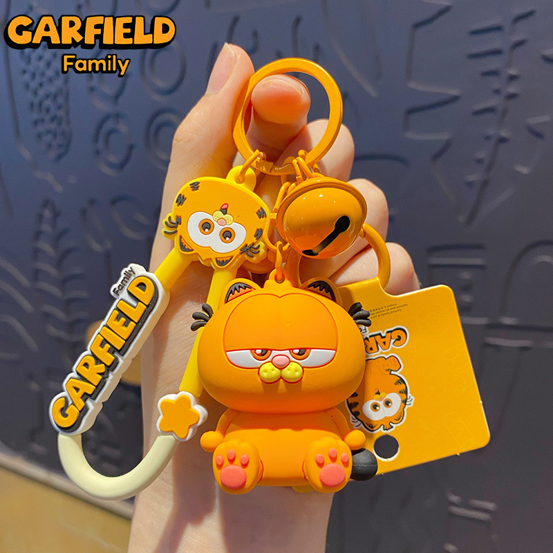Baimao Overbearing Garfield 2026 New Keychain Men's Backpack Pendant Doll Small Accessories Keychain Women's Model