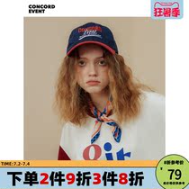 CONCORDEVENT embroidered duck tongue cap American tide card casual male and female lovers soft top embroidered baseball cap