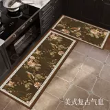 Ретро элитный нескользящий ковер, стираемый одноразовый коврик для домашнего использования, в американском стиле, хорошо впитывает воду