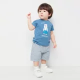 Детская хлопковая летняя футболка с коротким рукавом, детская одежда