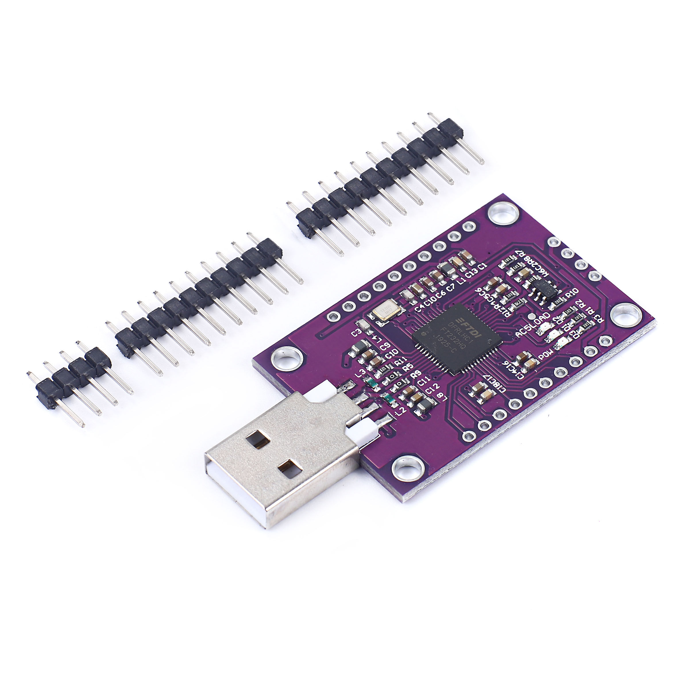 原装FT232H芯片模块 USB转SPI串口模块 USB转I2C模块