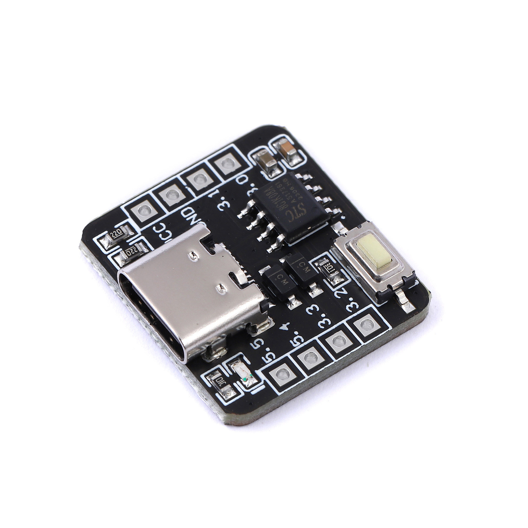 STC8G1K08A核心板开发板 自带ADC单片机控制器51开发板8脚模块