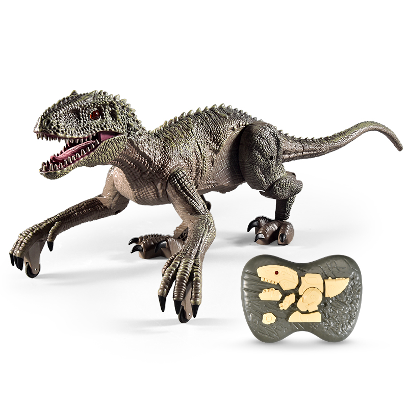 Children's remote-controlled dinosaur toy emulation animals will walk big numbers electric barking Wang Xun Longmen New Year gifts