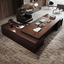 Chairman of the Atmosphere Office Bantai Boss Desk Desk Solid Wood Brief Modern New Chinese President Table And Chairs Combination